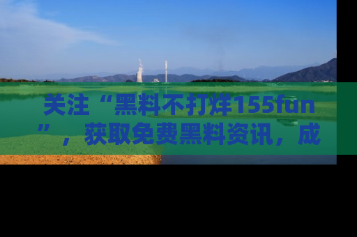 关注“黑料不打烊155fun”,获取免费黑料资讯,成为吃瓜达人不再难!