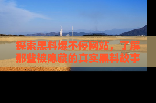探索黑料爆不停网站,了解那些被隐藏的真实黑料故事